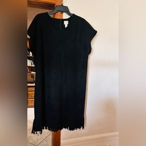 Chicos faux suede dress size 2